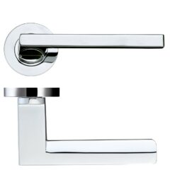 Zoo Hardware DA-T Acerra Polished Chrome Door Handles - DAT070CP (sold in pairs)
