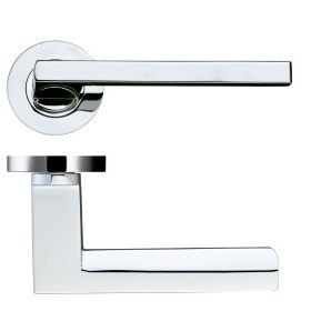 Zoo Hardware DA-T Acerra Polished Chrome Door Handles - DAT070CP (sold in pairs)
