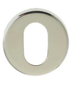 Frelan Hardware Oval Profile Escutcheon (52mm x 5mm OR 52mm x 8mm), Polished Stainless Steel