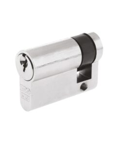 Zoo Hardware Vier Precision Euro Profile British Standard 5 Pin Single Cylinders (Various Sizes), Polished Chrome
