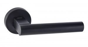 NIRVANA Door Handle Lever on round rose