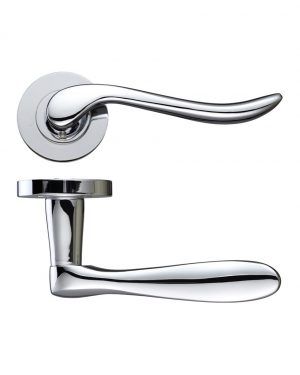 Zoo Hardware DA-T Tivoli Polished Chrome Door Handles - DAT010CP (sold in pairs)