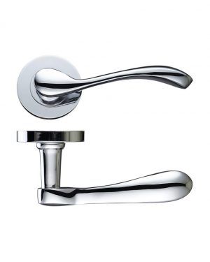Zoo Hardware DA-T Savona Polished Chrome Door Handles - DAT020CP (sold in pairs)