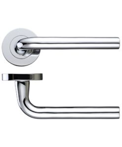 Zoo Hardware DA-T Salerno Polished Chrome Door Handles - DAT050CP (sold in pairs)