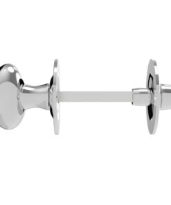 Oval Thumbturn & Release (5mm Spindle For Bathroom Lock), Polished Chrome