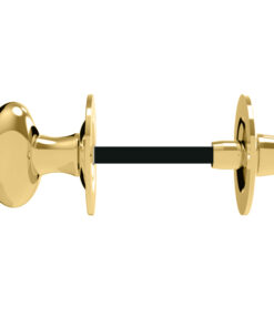 Oval Thumbturn & Release (5mm Spindle For Bathroom Lock), Polished Brass