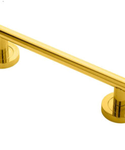 Manital Calla Pull Handle On Rose (200mm OR 300mm C/C), Polished Brass