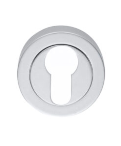 Manital Euro Profile Concealed Fix Escutcheon, Satin Chrome