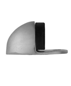 Oval Floor Mounted Door Stop, Satin Chrome