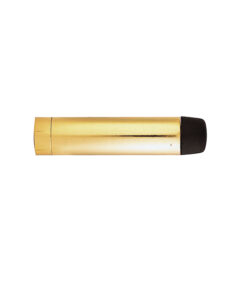 Cylinder Wall Mounted Door Stop Without Rose (70mm OR 115.5mm Projection), Polished Brass