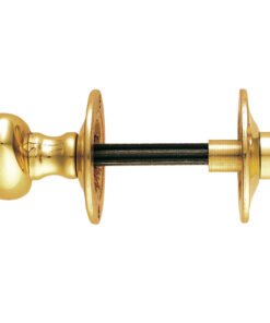Oval Thumbturn & Release (4.5mm Spline Spindle), Polished Brass