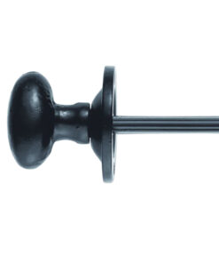 Oval Thumbturn To Operate Rack Bolt (Hardened Steel Spindle), Black Antique