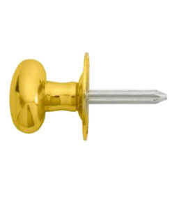 Oval Thumbturn To Operate Rack Bolt (Hardened Steel Spindle), Polished Brass