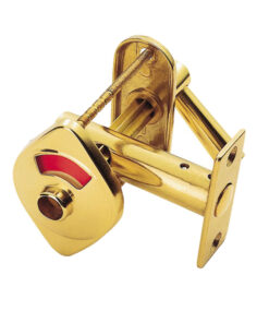 Indicator Bolt With Emergency Release, Polished Brass