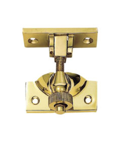 Brighton Pattern Sash Fastener, Polished Brass