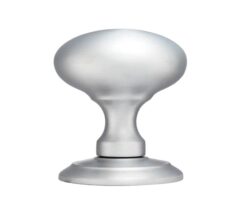 Ice Large Concealed Fix Mortice Door Knob, Satin Chrome (sold in pairs)