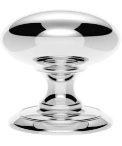 Large Centre Door Knob, Polished Chrome
