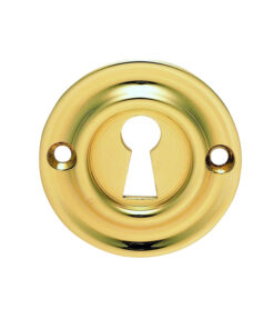 Delamain Classic Standard Profile Escutcheon, Polished Brass