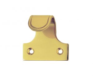 Architectural Grooved Sash Window Lift, Polished Brass