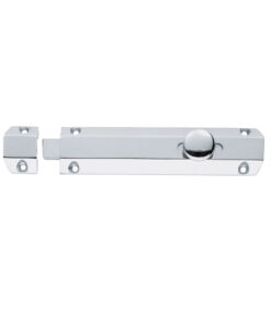 Surface Mounted Door Bolt, Polished Chrome