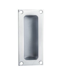 Fingertip Flush Pull Handles (102mm x 45mm), Polished Chrome