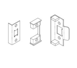 Eurospec Rebate Set For DL/TLS Series Tubular Latches, Various Finishes