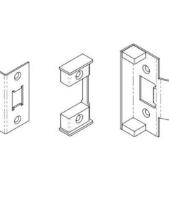Eurospec Rebate Set For DL/TLS Series Tubular Latches, Various Finishes