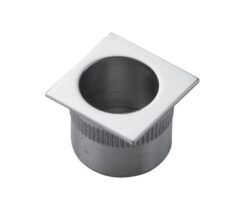 Manital Sliding Door Small Square Flush Pull (30mm x 30mm), Various Finishes