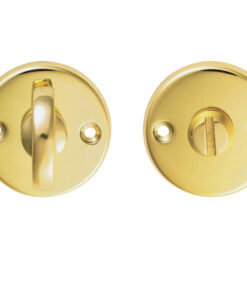 Plain Bathroom Turn & Release, Polished Brass