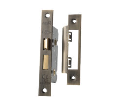 Eurospec Residential Bathroom Lock (64mm OR 76mm), Antique Brass
