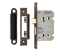 Eurospec Residential Bathroom Lock (64mm OR 76mm), Matt Bronze
