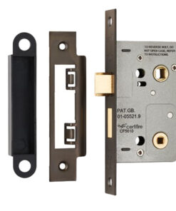 Eurospec Residential Bathroom Lock (64mm OR 76mm), Matt Bronze