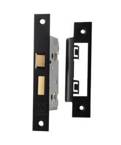 Eurospec Residential Bathroom Lock (64mm OR 76mm), Matt Black