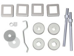 Eurospec Back To Back Fixing Kits, For 30mm Dia Bar, Polished Or Satin Finish