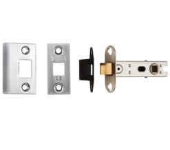 Eurospec Mortice Tubular Latch Bolt Through - 2.5 Inch Or 3 Inch - Satin Nickel