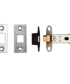 Eurospec Mortice Tubular Latch Bolt Through - 2.5 Inch Or 3 Inch - Satin Nickel