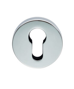 Cebi Round Euro Profile Escutcheon, Polished Chrome