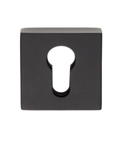 Cebi Square Euro Profile Escutcheon, Black
