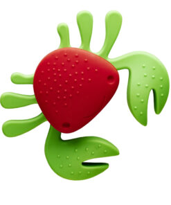 Cebi Joy Collection Crab Cabinet Knob, Green & Red