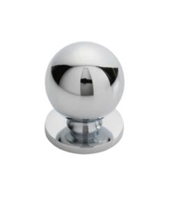 Fingertip Ball Cupboard Knob, Polished Chrome