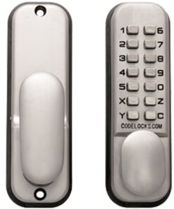 Eurospec Mechanical Digital Door Entry Lock & Mortice Latch, Silver Finish