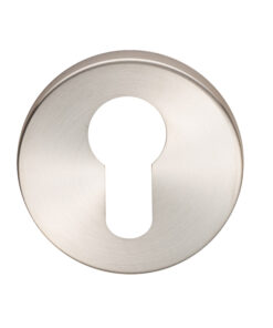 Eurospec Euro Profile Stainless Steel Escutcheons (6mm Rose), Satin Stainless Steel