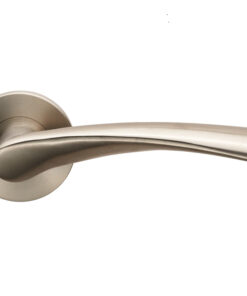 Eurospec Breeze Door Handles On Slim Fit 6mm Rose - Grade 304 Satin Stainless Steel