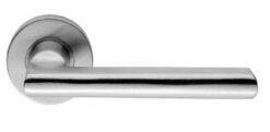 Eurospec Flat Stainless Steel Door Handles - Satin Stainless Steel  (sold in pairs)