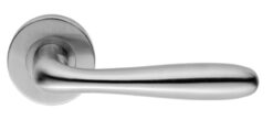 Eurospec Bulb Stainless Steel Door Handles - Satin Stainless Steel (sold in pairs)