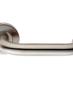 Eurospec Return To Door Stainless Steel Door Handles - Polished OR Satin Stainless Steel  (sold in pairs)