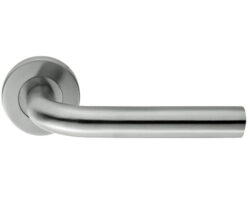 Eurospec Radium Stainless Steel Door Handles - Satin Stainless Steel  (sold in pairs)