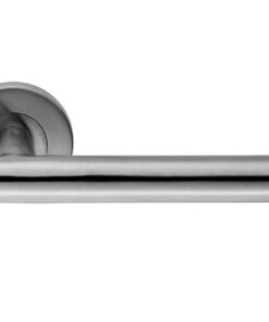 Eurospec Straight Stainless Steel Door Handles - Polished OR Satin Stainless Steel  (sold in pairs)