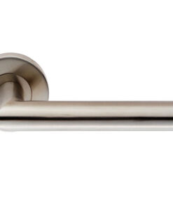 Eurospec Julian Oval Mitred Stainless Steel Door Handles - Satin Stainless Steel (sold in pairs)