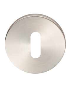 Eurospec Standard Profile Stainless Steel Escutcheons (6mm Rose), Satin Stainless Steel
